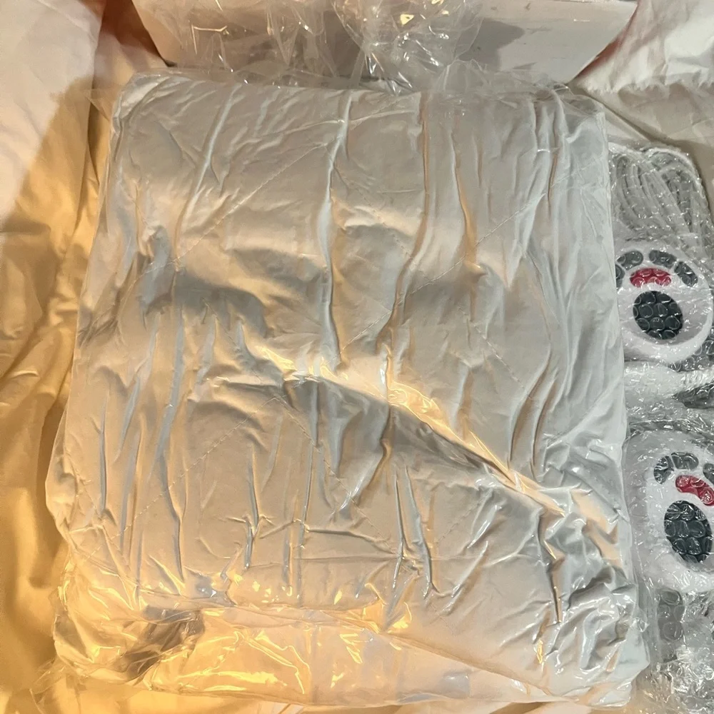 Premium White Quilted Electric Mattress Pad